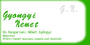 gyongyi nemet business card