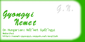 gyongyi nemet business card